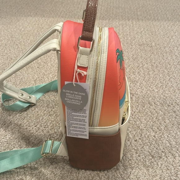 Disney Mickey & Minnie Loungefly🧡 NWT backpack w/ glow in the dark detail - Picture 4 of 6